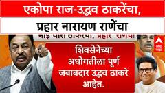 Narayan Ran on Raj Uddhav Thackeray : एकोपा राज-उद्धव ठाकरेंचा, प्रहार नारायण राणेंचा
