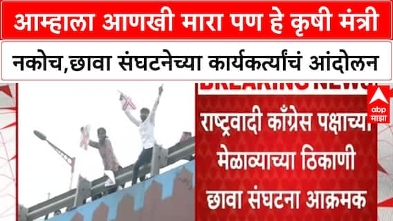 Chhava Protest | राज्यभरात छावा संघटनेचा आक्रमक पवित्रा, Manikrao Kokate यांच्या राजीनाम्याची मागणी