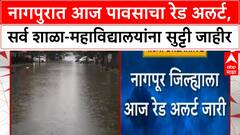 Nagpur Rain Red Alert : नागपुरात आज पावसाचा रेड अलर्ट, सर्व शाळा - महाविद्यालयांना सुट्टी जाहीर
