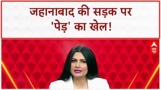 Trees in middle of road: जहानाबाद में 98 करोड़ की सड़क पर 'मौत' का जाल!