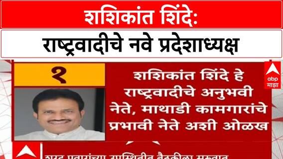 NCP (SP) President | Shashikant Shinde: राष्ट्रवादीचे अनुभवी नेते, नवे प्रदेशाध्यक्ष