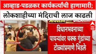 Awhad vs Padalkar :आव्हाड-पडळकर कार्यकर्त्यांची हाणामारी;लोकशाहीच्या मंदिराची लाज काढली