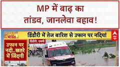 MP Floods: मध्य प्रदेश में बाढ़ का कहर, जान जोखिम में डालकर पार कर रहे लोग