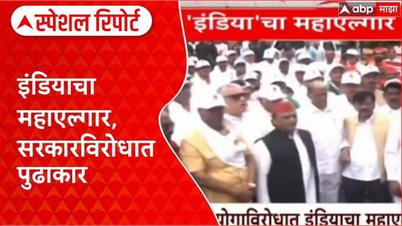 India Alliance Protest : इंडियाचा महाएल्गार, सरकारविरोधात पुढाकार Special Report