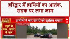 Elephant Intrusion: हरिद्वार में जंगली Elephants का 'खौफ', Traffic जाम
