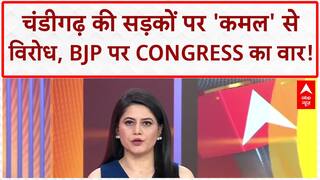 Pothole Protest: चंडीगढ़ की सड़कों पर Congress का BJP के खिलाफ़ 'कमल' प्रदर्शन!