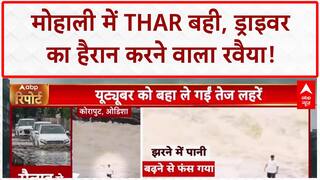 Flood News: Mohali में Thar बही, ड्राइवर का 'शांत' रवैया देख लोग हैरान! Himachal News