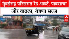Mumbai Red Alert | मुंबईसह Thane, Raigad, Palghar मध्ये रेड अलर्ट; सखल भागात पाणी, यंत्रणा सज्ज