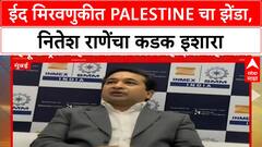 Nitesh Rane On Palestine Flag | ईद मिरवणुकीत Palestine चा झेंडा, नितेश राणेंचा कडक इशारा