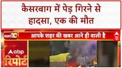 Lucknow Tree Fall: कैसरबाग में विशाल पेड़ गिरा, एक की मौत, Deputy CM पहुंचे