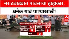 Marathwada Floods | मराठवाड्यात पूरस्थिती, Chhatrapati Sambhajinagar मध्ये 121% पाऊस