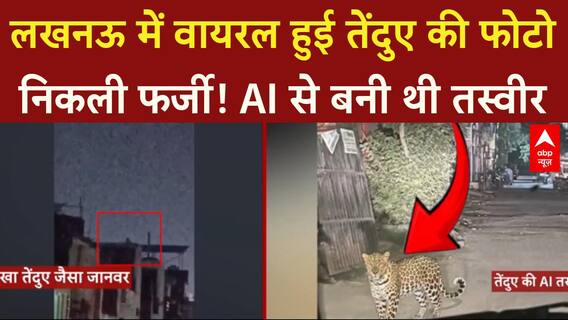 Lucknow में वायरल हुई तेंदुए की फोटो निकली फर्जी! AI से बनी थी तस्वीर | ABP News