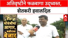 Heavy Rain Crop Damage | छत्रपती संभाजीनगरमध्ये Mosambi बागांची तोडणी, कर्ज फेडायचे कसे?