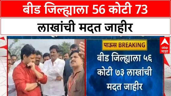 Financial Assistance Beed बीड जिल्ह्याला 56 कोटी 73 लाखांची मदत जाहीर, Dhananjay Munde यांची पाहणी
