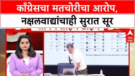 Vote Theft Allegations | काँग्रेसचा मतचोरीचा आरोप, नक्षलवाद्यांचाही सुरात सूर
