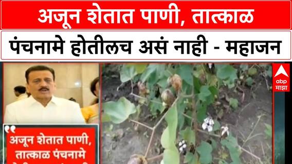 Crop Damage: मुख्यमंत्र्यांच्या मदतीची घोषणा, पण Girish Mahajan यांची अट काय?