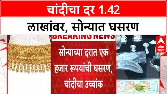 Gold Silver Price Update | चांदी 1.42 लाख पार, सोन्यात 1000 रुपयांची घसरण