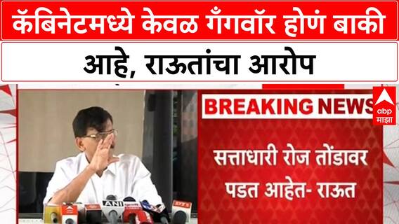 Sanjay Raut ON Cabinet Gangwar : कॅबिनेटमध्ये केवळ गँगवॉर होणं बाकी आहे, राऊतांचा आरोप