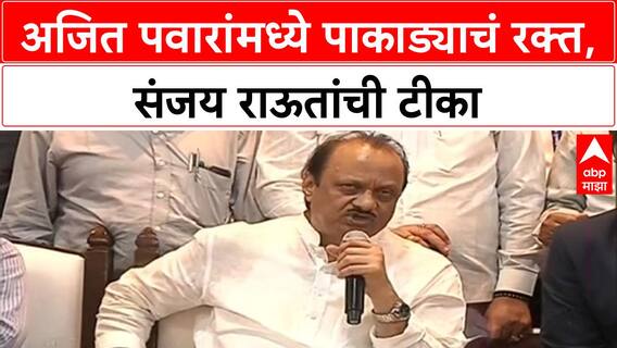 Sanjay Raut On Ajit Pawar | अजित पवारांमध्ये पाकाड्याचं रक्त, संजय राऊतांची टीका