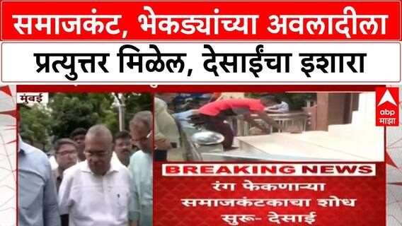 Meenatai Thackeray Statue : समाजकंट, भेकड्यांच्या अवलादीला प्रत्युत्तर मिळेल, देसाईंचा इशारा