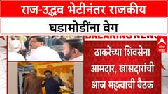 Thackeray Alliance Buzz | राज-उद्धव भेटीनंतर MNS-ठाकरेंच्या Shiv Sena मध्ये बैठकांचं सत्र