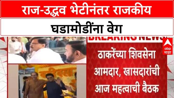 Thackeray Alliance Buzz | राज-उद्धव भेटीनंतर MNS-ठाकरेंच्या Shiv Sena मध्ये बैठकांचं सत्र