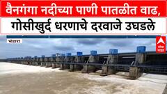 Gosikhurd Dam Gates Opened | भंडारा जिल्ह्यात Wainganga नदीच्या पाणी पातळीत वाढ, नऊ दरवाजे उघडले