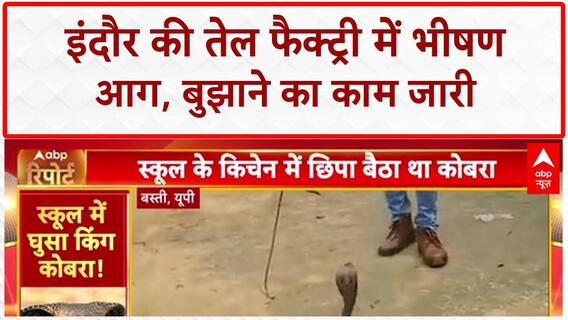 Indore Oil Factory Fire: Oil Factory में भीषण आग, आसमान में धुएं का गुबार!