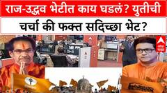 Thackeray Alliance Buzz | राज-उद्धव भेटीत काय घडलं? युतीची चर्चा की फक्त सदिच्छा भेट?