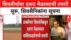 Dussehra Rally | Uddhav Thackeray यांच्या Shiv Sena ची Shivtirth वर तयारी, शिवसैनिकांना सूचना