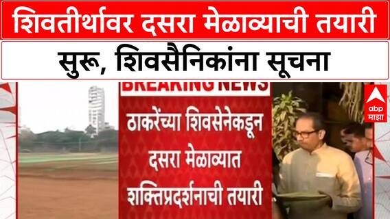 Dussehra Rally | Uddhav Thackeray यांच्या Shiv Sena ची Shivtirth वर तयारी, शिवसैनिकांना सूचना