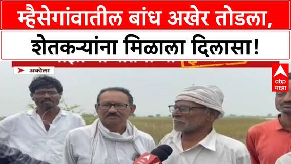 Akola | ABP Majha च्या Impact मुळे 300 एकर शेतकऱ्यांना न्याय!