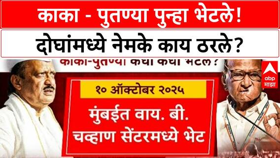 Sharad Pawar Meets Ajit Pawar : काका - पुतण्या पुन्हा भेटले! दोघांमध्ये नेमके काय ठरले?