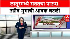 Latur Heavy Rain : लातूरमध्ये सततचा पाऊस, उडीद-मुगाची आवक; किती मिळतोय भाव?