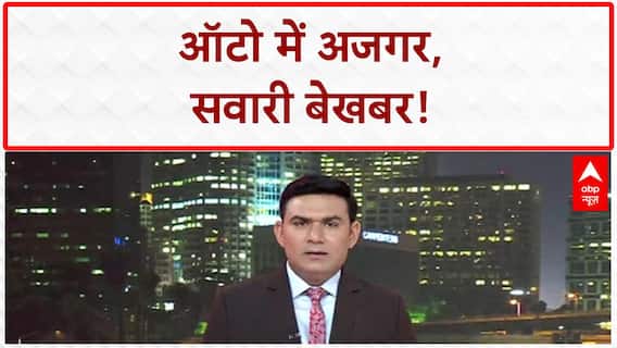 SHOCKING VIDEO: ऑटो में सवारियों के पीछे बैठा था विशाल अजगर, देखते ही उड़े होश!