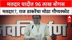 Voter List : मतदार यादीत 96 लाख बोगस मतदार?, राज ठाकरेंचा मोठा गौप्यस्फोट