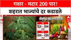 Vegetable Rates : गवार - मटार 200 पार! अतिवृष्टीमुळे शहरात भाज्यांचे दर कडाडले