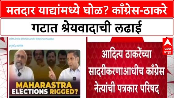Voter List Scam Thackeray vs Congress: मतदार याद्यांमध्ये घोळ? काँग्रेस-ठाकरे गटात श्रेयवादाची लढाई