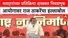 Raj Thackeray Speech : मतदारांच्या प्रतिक्रिया दाखवत निवडणूक आयोगावर राज ठाकरेंचा हल्लाबोल