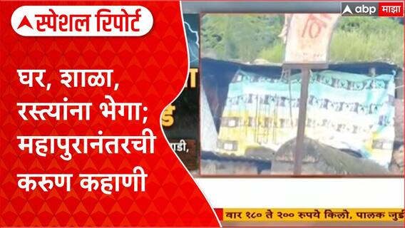 Beed Kapil Dharwadi Flood Loss : घर, शाळा, रस्त्यांना भेगा;महापुरानंतरची करुण कहाणी Special Report