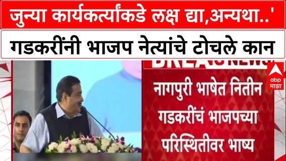 Nitin Gadkari : जुन्या कार्यकर्त्यांकडे लक्ष द्या,अन्यथा..' गडकरींनी भाजप नेत्यांचे टोचले कान