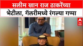 Salim Khan Meet Raj Thackeray : सलीम खान राज ठाकरेंच्या भेटीला, गॅलरीमध्ये रंगल्या गप्पा