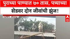 Solapur Floods: 'देव तारी त्याला कोण मारी', Sina नदीच्या पुरात 70 तास पत्र्यावर अडकली 2 वासरं!