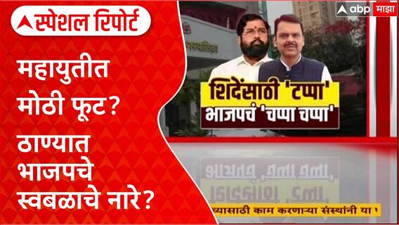 Mahayuti Internal Conflict : महायुतीत मोठी फूट? ठाण्यात भाजपचे स्वबळाचे नारे? Special Report