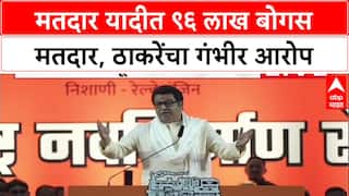 Raj Thackeray Speech : मतदार यादीत ९६ लाख बोगस मतदार, ठाकरेंचा गंभीर आरोप