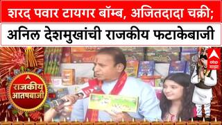 Rajkiya Aatishbaji 2025 | Anil Deshmukh | शरद पवार टायगर बॉम्ब, अजितदादा चक्री; देशमुखांची फटाकेबाजी