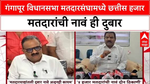 Voter List Fraud:गंगापूर विधानसभा मतदारसंघामध्ये छत्तीस हजार मतदारांची नावं ही दुबार- सतीश चव्हाण