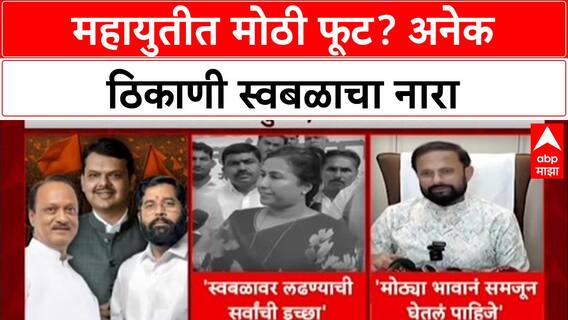Mahayuti Election : महायुतीत मोठी फूट? अनेक ठिकाणी स्वबळाचा नारा
