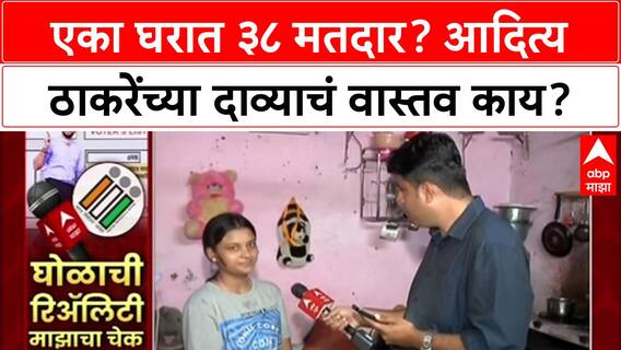 Voter List Scam: 'एका घरात ३८ मतदार', Aaditya Thackeray यांच्या आरोपाने खळबळ, ABP Majha चा Reality Check