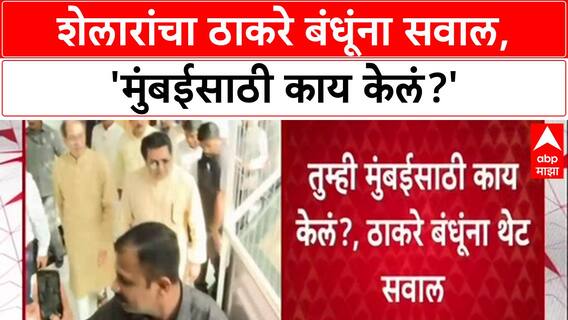 Shelar's Attack : 'तुम्ही Mumbai साठी काय केलं?', Ashish Shelar यांचा Thackeray बंधूंना थेट सवाल